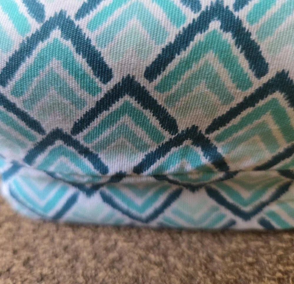 Mainstays Teal and White Chevron Pillowcases (2-Pack) King. 20×36